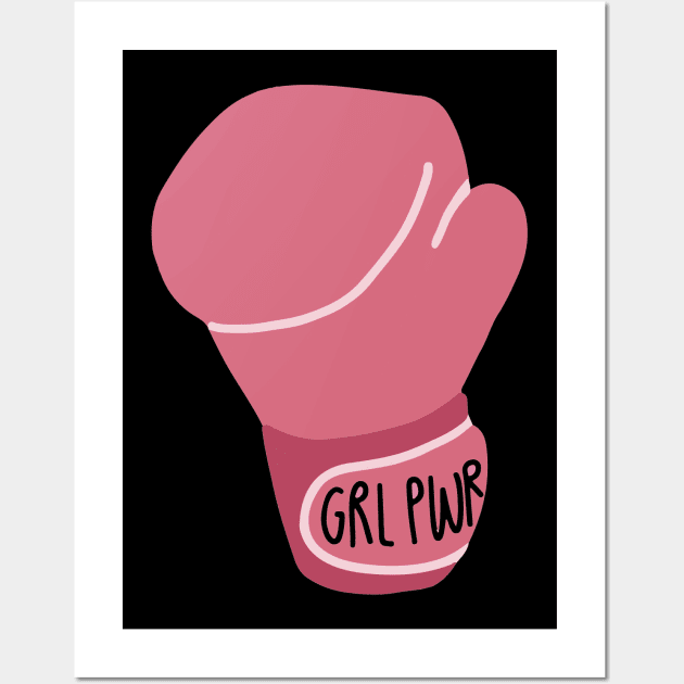 girl power boxing Wall Art by iambolders